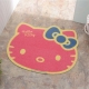 Hello Kitty 造型刮泥絲圈地墊-紅
