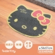 Hello Kitty 造型刮泥絲圈地墊-黑