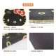Hello Kitty 造型刮泥絲圈地墊-黑