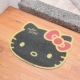 Hello Kitty 造型刮泥絲圈地墊-黑