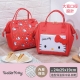 Hello Kitty 造型保溫保冷袋-餅乾(紅)