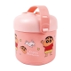 蠟筆小新不鏽鋼碗蓋式保溫盒-西柚粉