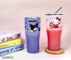 Hello Kitty不鏽鋼曲線杯-巧克力