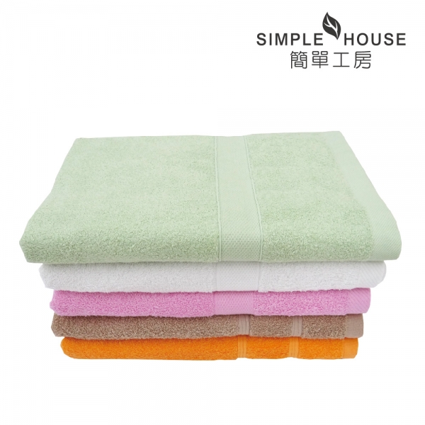 素色緞檔 浴巾