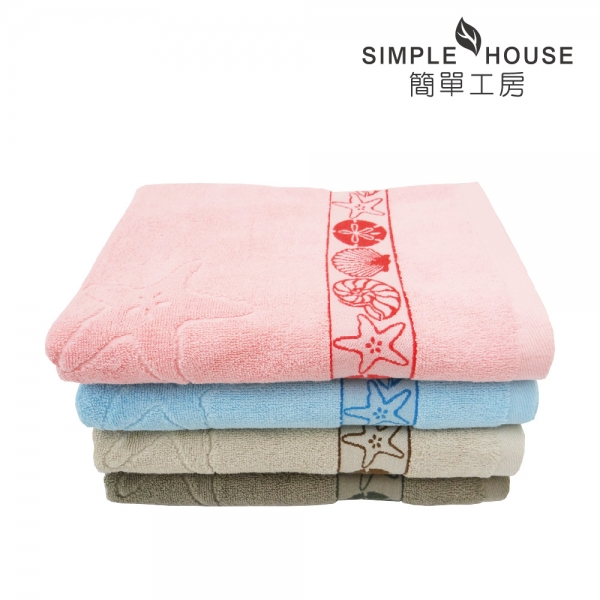 海洋風情雙股 浴巾