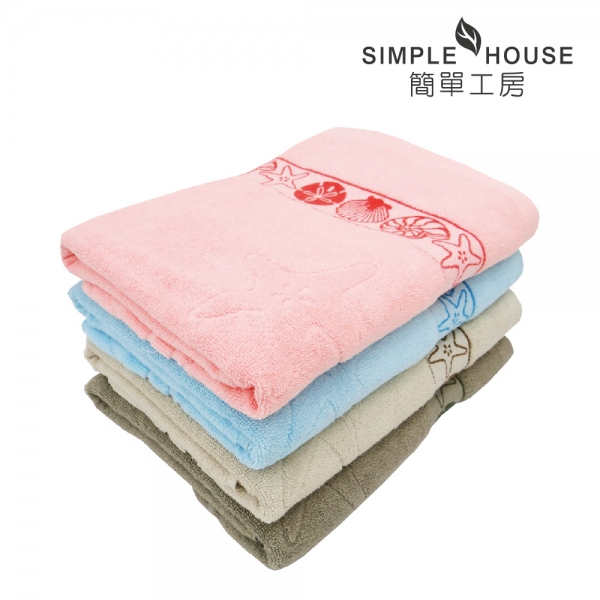 海洋風情雙股 浴巾