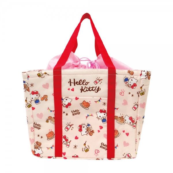 凱蒂貓 束口保冷袋-鬆餅