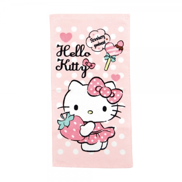 凱蒂貓 童巾-最愛草莓
