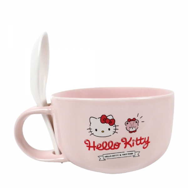 凱蒂貓 湯杯(附湯匙)-草莓