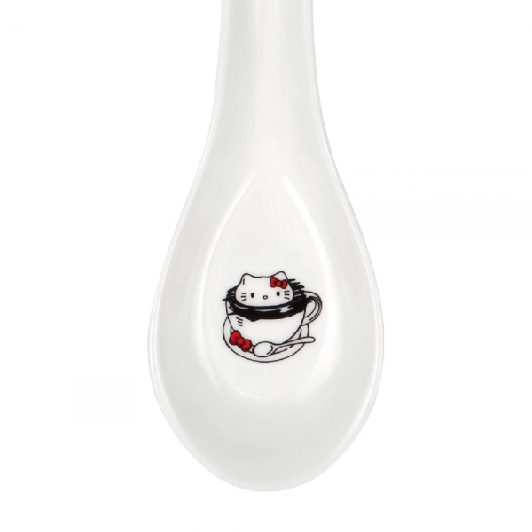 凱蒂貓 湯杯(附湯匙)-咖啡