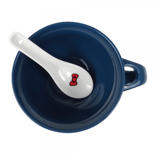 凱蒂貓 湯杯(附湯匙)-蝴蝶結