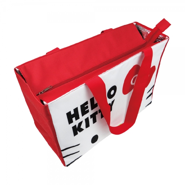 凱蒂貓 超大保冷暖肩背袋-白