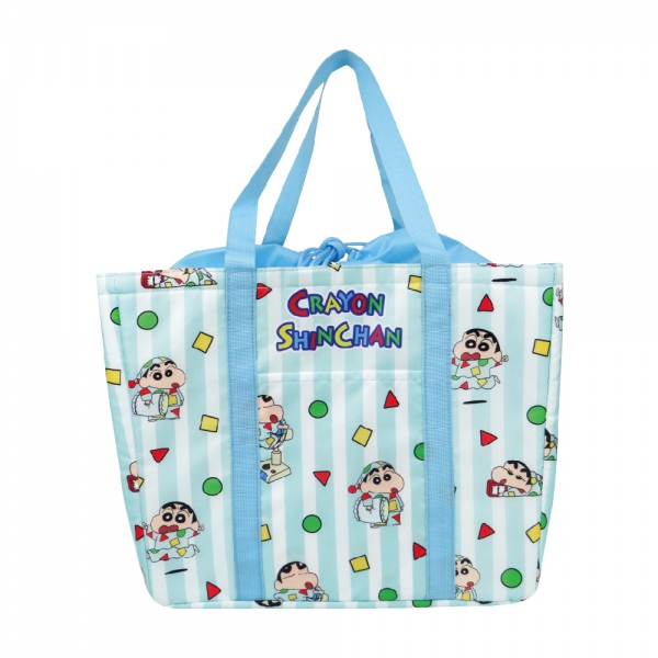 蠟筆小新 保冷暖束口野餐袋-睡衣派對