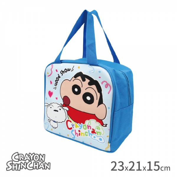 蠟筆小新 保冷暖便當袋-藍