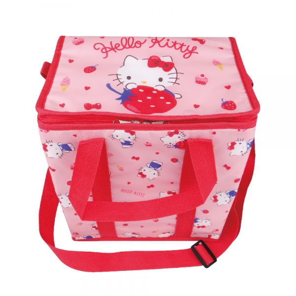 凱蒂貓 四角保溫保冷袋-草莓