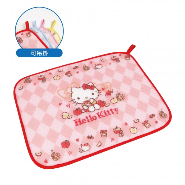 Hello Kitty 碗盤吸水墊(加厚款)-蘋果