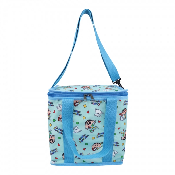 蠟筆小新 兩用保冷暖提袋-睡衣(綠)