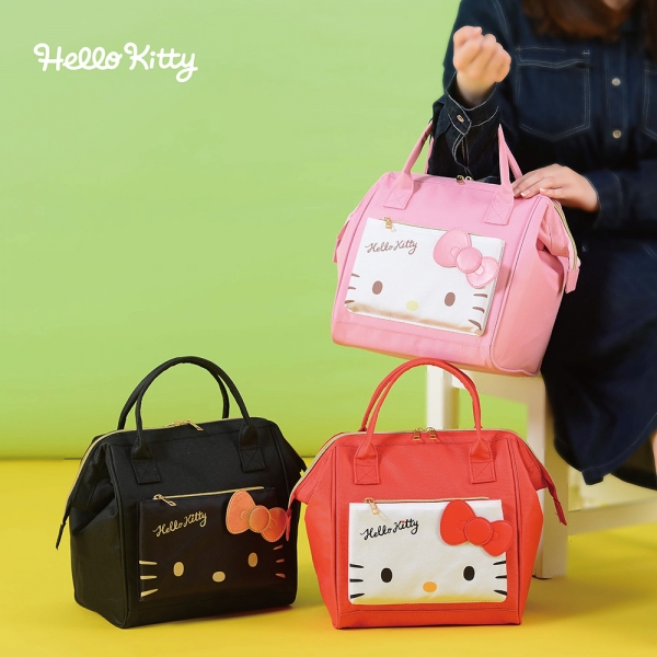 Hello Kitty 造型保溫保冷袋-櫻花(粉)
