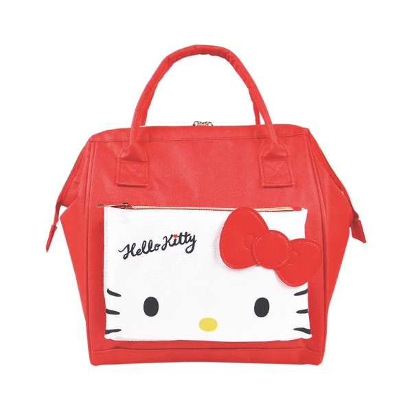 Hello Kitty 造型保溫保冷袋-餅乾(紅)