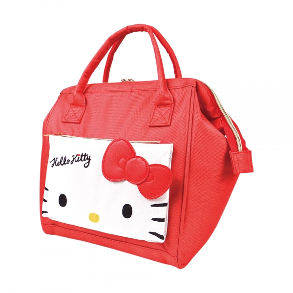 Hello Kitty 造型保溫保冷袋-餅乾(紅)