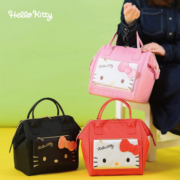 Hello Kitty 造型保溫保冷袋-餅乾(紅)