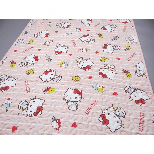 Hello Kitty 止滑沙發墊-粉(三人)