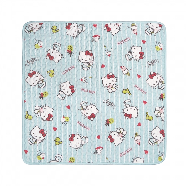 Hello Kitty 止滑沙發墊-藍(單人)