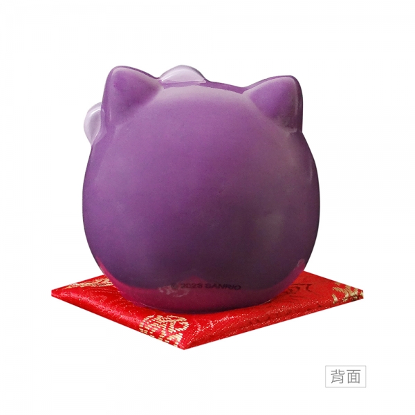 Hello Kitty 達摩陶瓷小擺飾-紫
