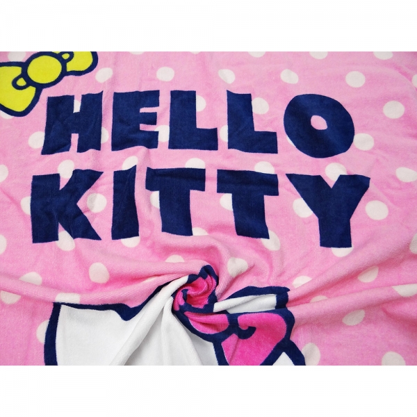 凱蒂貓蝴蝶結點點浴巾