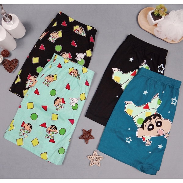 蠟筆小新星星睡衣平口褲-深藍