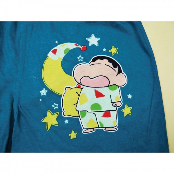 蠟筆小新星星睡衣平口褲-深藍