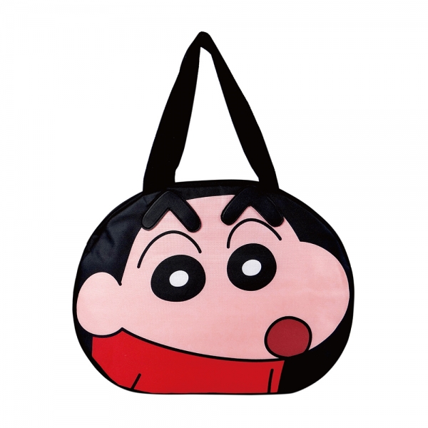 蠟筆小新造型購物保溫保冷袋-派對(黑)