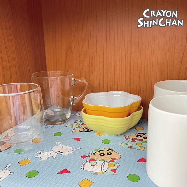 蠟筆小新防水防污鋪布-藍