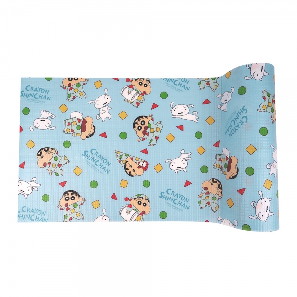 蠟筆小新防水防污鋪布-藍