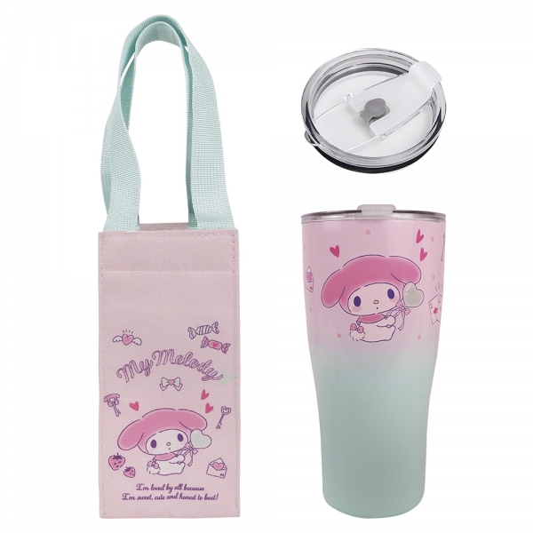 美樂蒂 曲線杯保溫提袋組