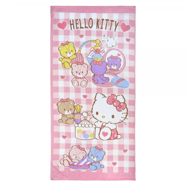 Hello Kitty熊熊派對浴巾