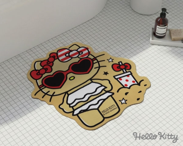 曬黑Hello Kitty 造型軟式地墊-沙灘