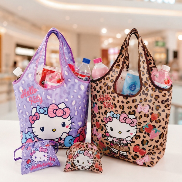 豹紋Hello Kitty摺疊保溫收納袋