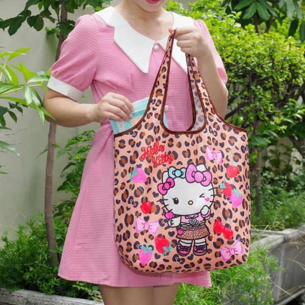 豹紋Hello Kitty摺疊保溫收納袋