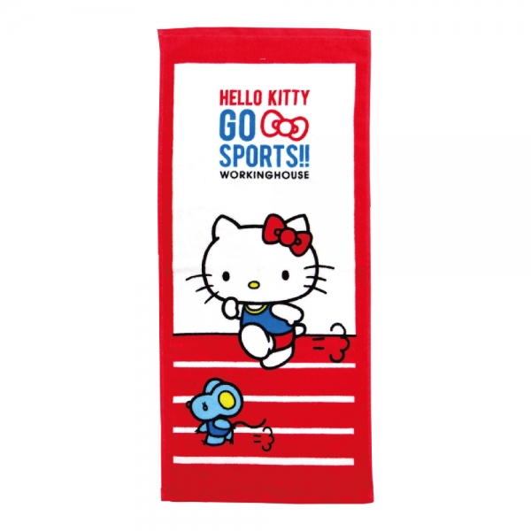 凱蒂貓 愛運動-田徑毛巾｜Hello Kitty GO SPORTS