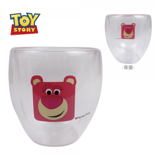 迪士尼玩具總動員｜叉奇&熊抱哥 雙層玻璃杯