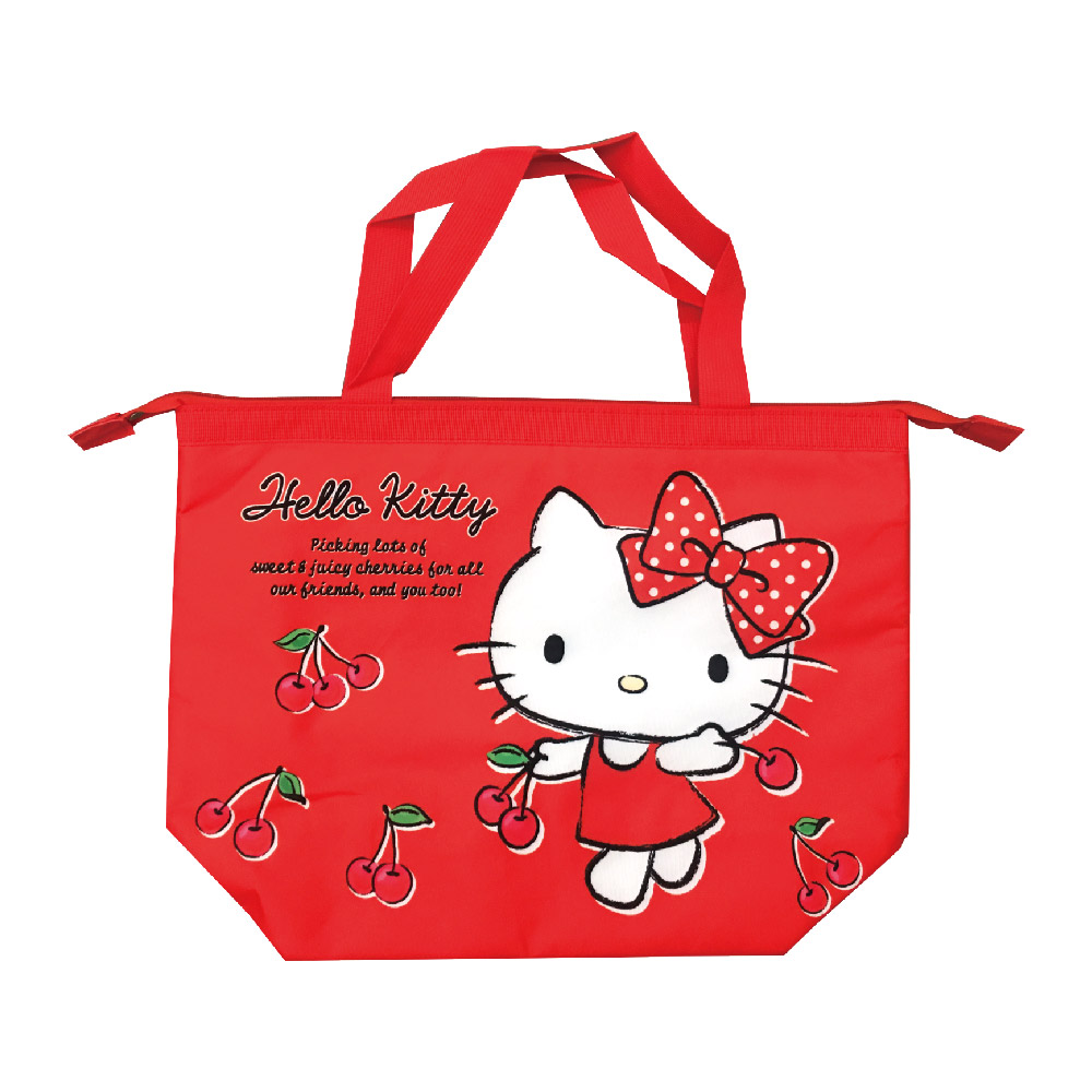 凱蒂貓保溫保冷大提袋-櫻桃紅