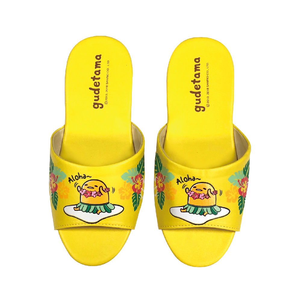 蛋黃哥-Aloha-兒童室內拖鞋