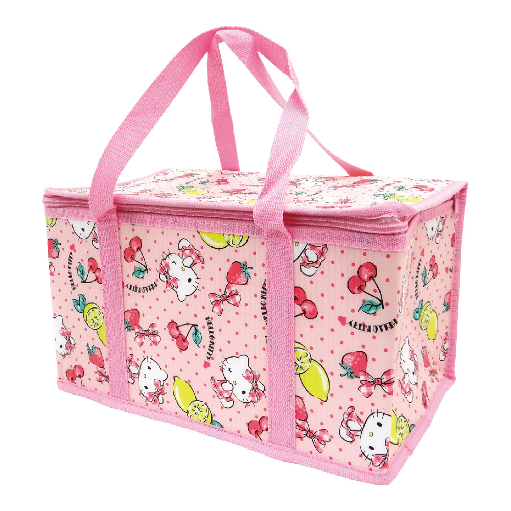 凱蒂貓-野餐保溫保冷立體提袋-L