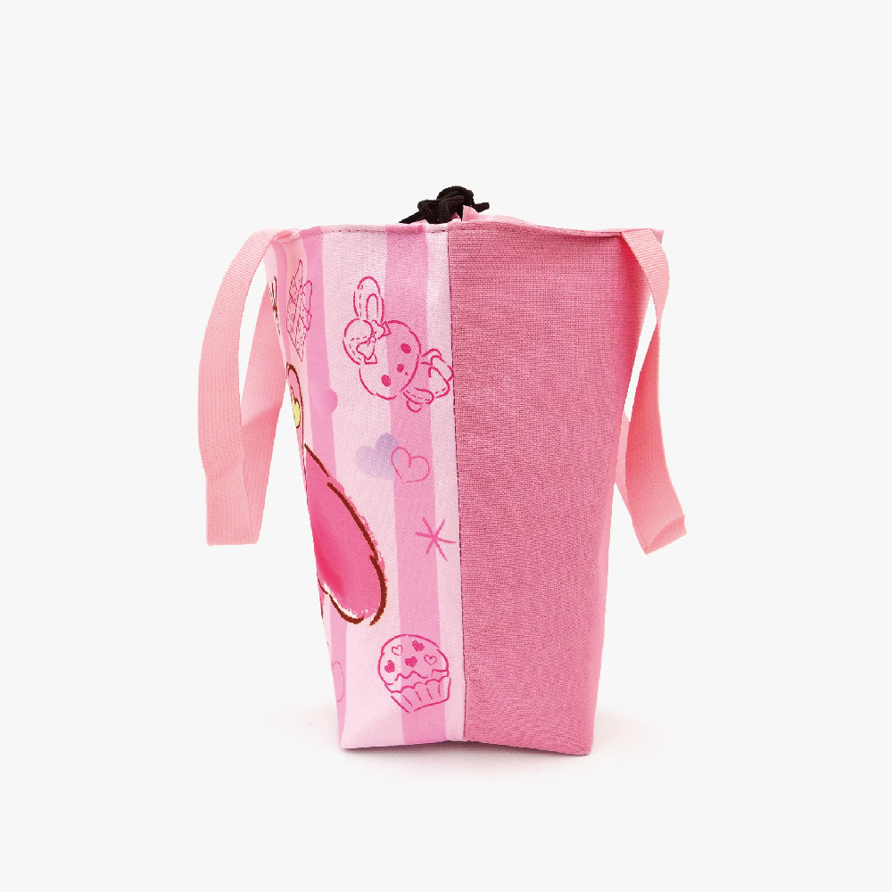 美樂蒂-束口保冷暖袋-愛心直紋