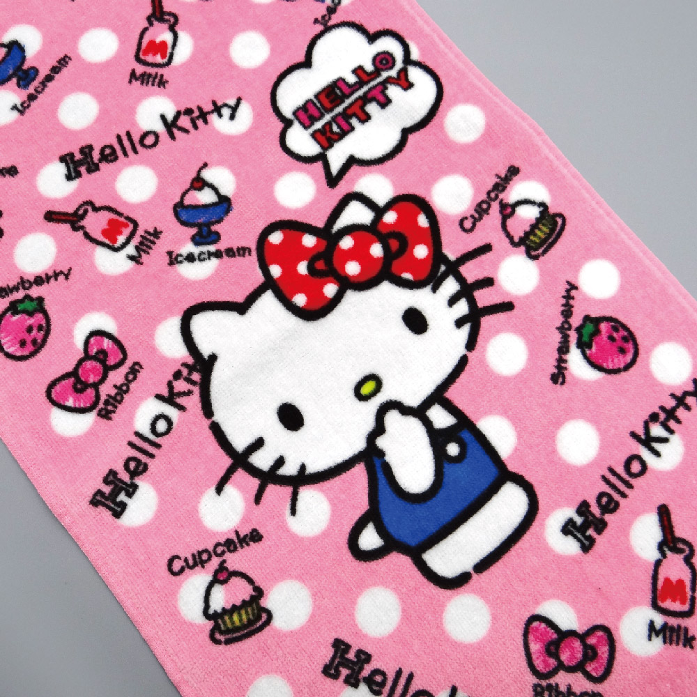 凱蒂貓-甜點-童巾