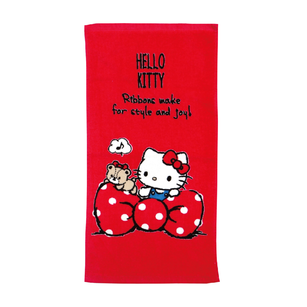 凱蒂貓-愛蝴蝶結-童巾