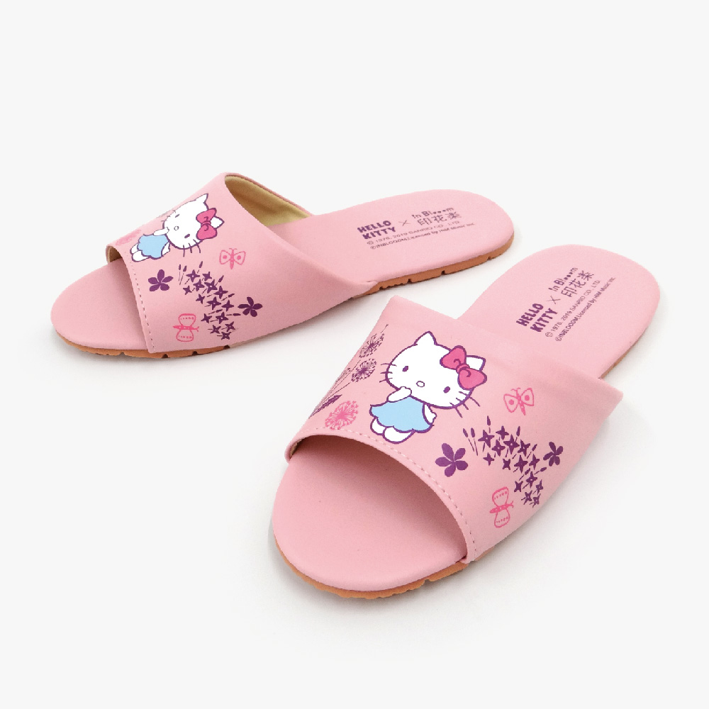 凱蒂貓x印花樂-兒童室內拖鞋-蒲公英
