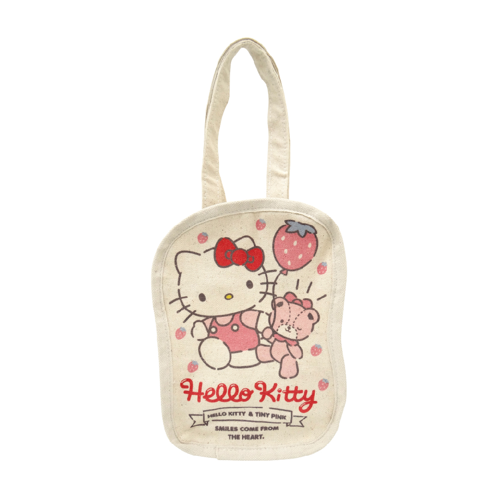 凱蒂貓-帆布飲料袋-草莓