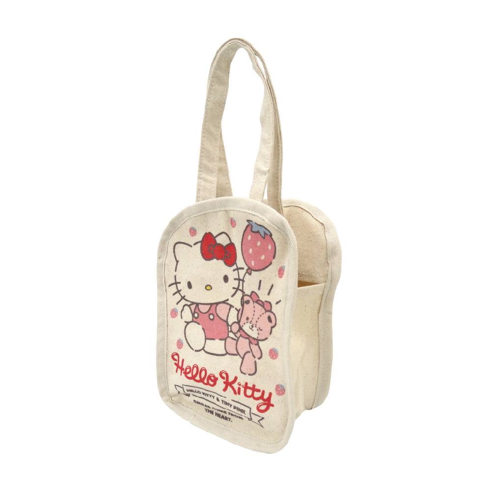 凱蒂貓-帆布飲料袋-草莓
